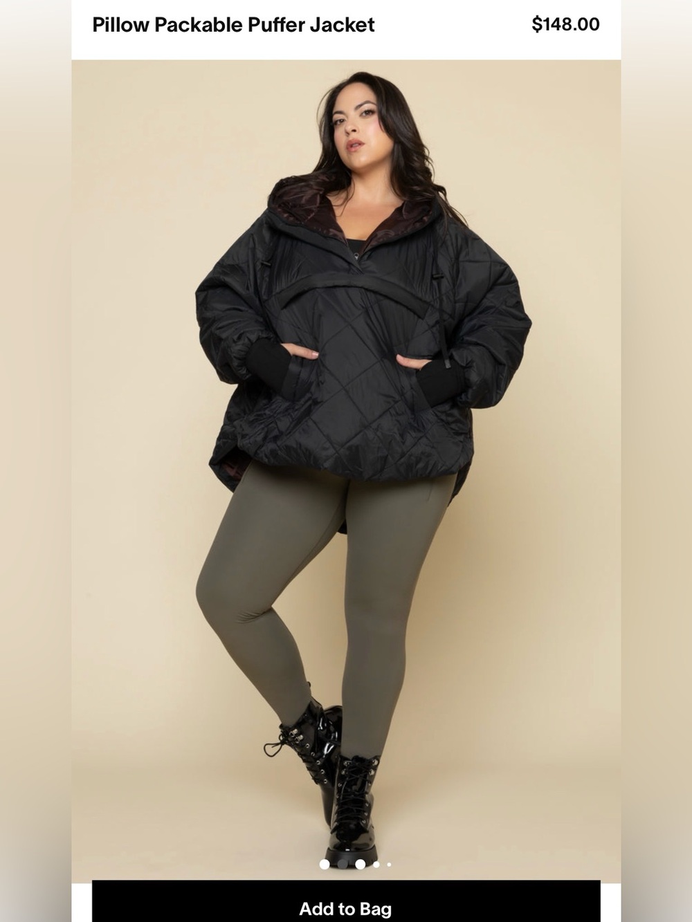 Black puffer jacket